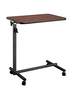 Rolling Overbed Table - Adjustable Height and Tilt Top for Reading, Laptop, Eating - Suitable for Home or Medical Use - Ideal for Bedridden Elderly and Seniors