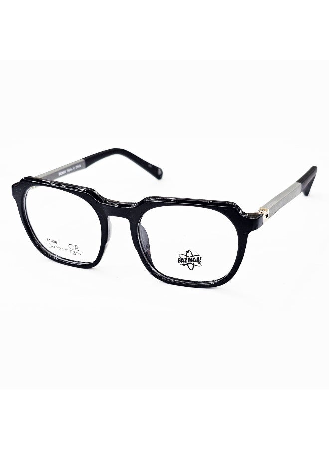Kids’ prescription eyeglasses in black, crafted from premium TR-90 material known for its lightweight and flexible properties. Designed to be comfortable and safe for everyday use, the frame offers a modern unisex look suitable for both boys and girls. Compatible with all types of prescription lenses, ensuring clear vision and stylish wear.