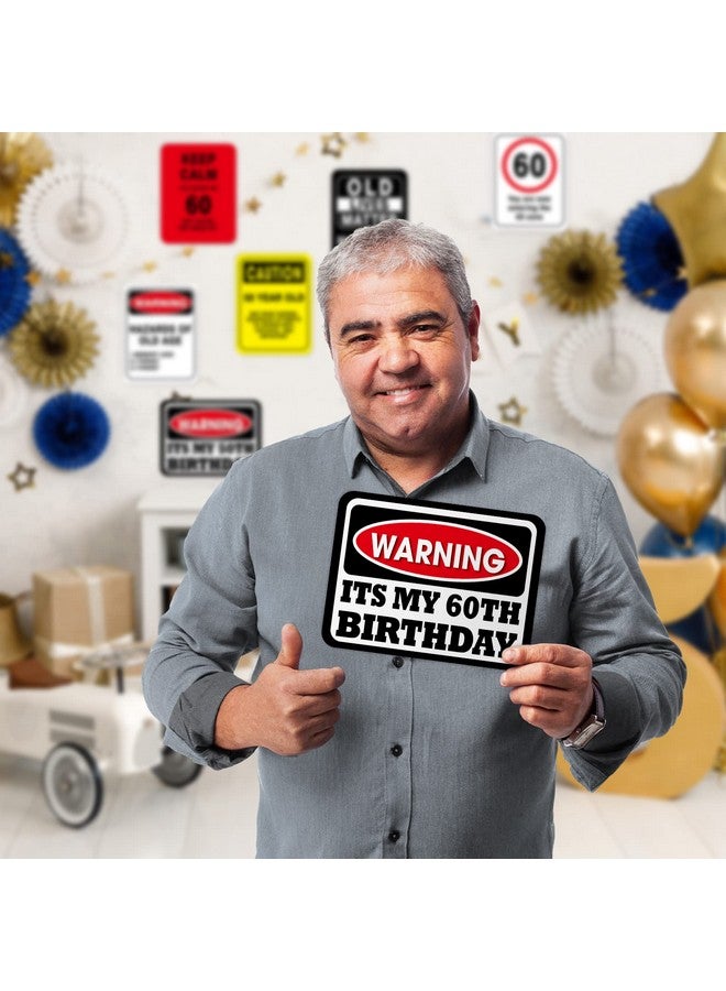 ويرنساي ديكورات عيد الميلاد الستين من WERNNSAI - 9 قطع لافتات مضحكة لعيد الميلاد الستين، لافتات حديقة الفناء لحفلة الستين، قطع مركزية للطاولة والباب والجدار والنوافذ واللافتات والصور الدعائية للرجال والنساء، ديكور عيد ميلاد سعيد قديم - Image 5