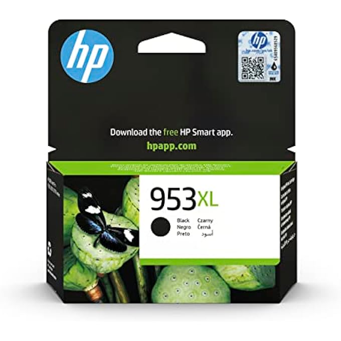 HEWLETT PACKARD 953XL L0S70AE خراطيش حبر أصلية عالية الإنتاجية 2000 صفحة متوافقة مع سلسلة OfficeJet Pro 8700 وسلسلة OfficeJet Pro 7700، أسود - 1 قطعة - Image 1