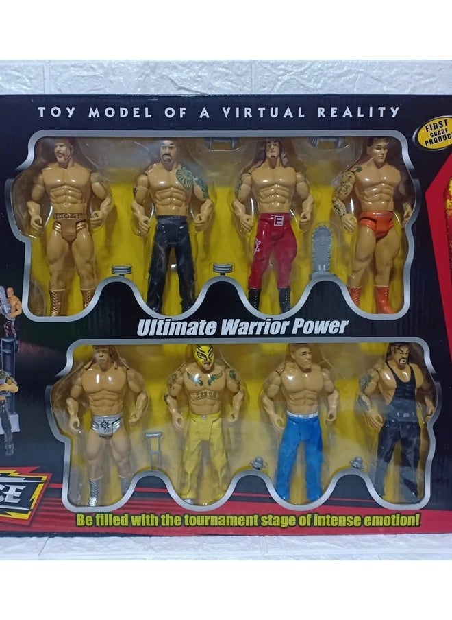 Toy Box - WWE Flexforce Ultimate Warrior Power Wrestling Character Action Figure Toys with Ring Accessories size 67x 40cm - Image 1