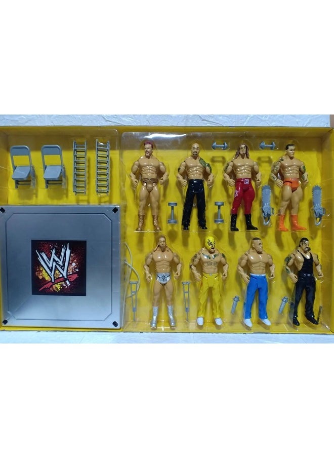 Toy Box - WWE Flexforce Ultimate Warrior Power Wrestling Character Action Figure Toys with Ring Accessories size 67x 40cm - Image 1
