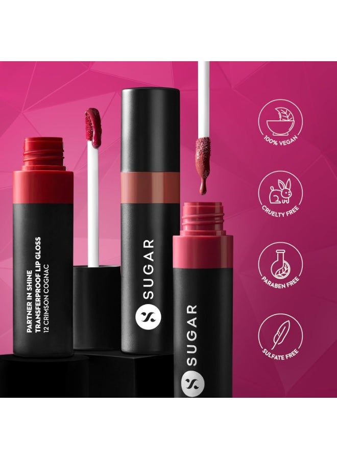 شوجر كوزماتيكس أحمر شفاه لامع مقاوم للتلطخ من SUGAR Cosmetics | يدوم حتى 24 ساعة | مقاوم للتلطخ والتلطخ - 3 مل - 06 روج رويدا - Image 2