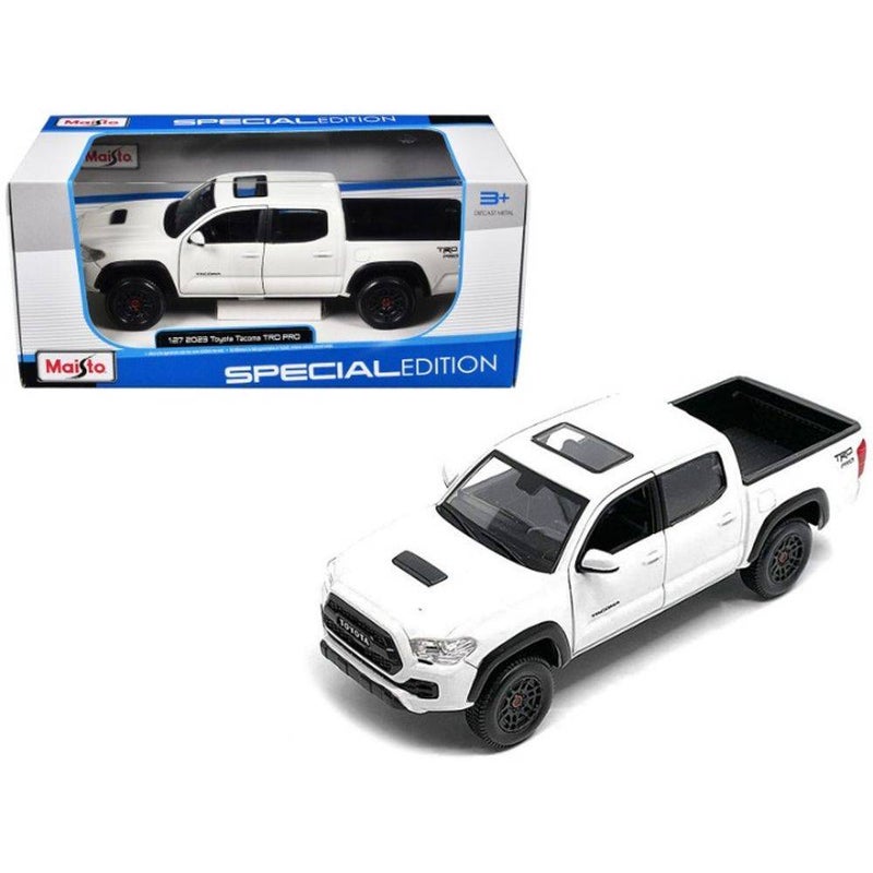 Maisto Special Edition 2023 Toyota Tacoma TRD Pro Die-cast Car (1:27, White) - Image 2
