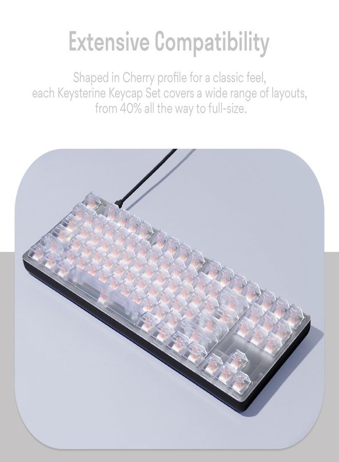 DROP + MiTo Keysterine Transparent ABS Keycap Set R2 - Grape - 60%, 65%, 75%, TKL, WKL, 1800, 96-Key, Full-Size and More Cherry MX Style Keyboard Compatibility - Image 5