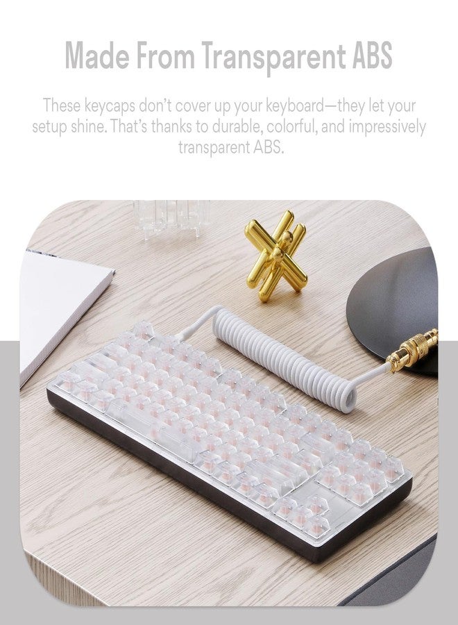 DROP + MiTo Keysterine Transparent ABS Keycap Set R2 - Grape - 60%, 65%, 75%, TKL, WKL, 1800, 96-Key, Full-Size and More Cherry MX Style Keyboard Compatibility - Image 3