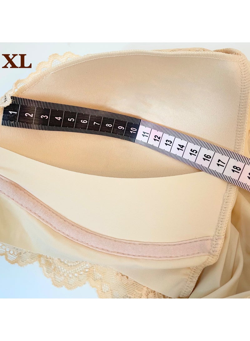 SOLOBUY beige bra, with lace, front clasp , 2 of pack - Image 3