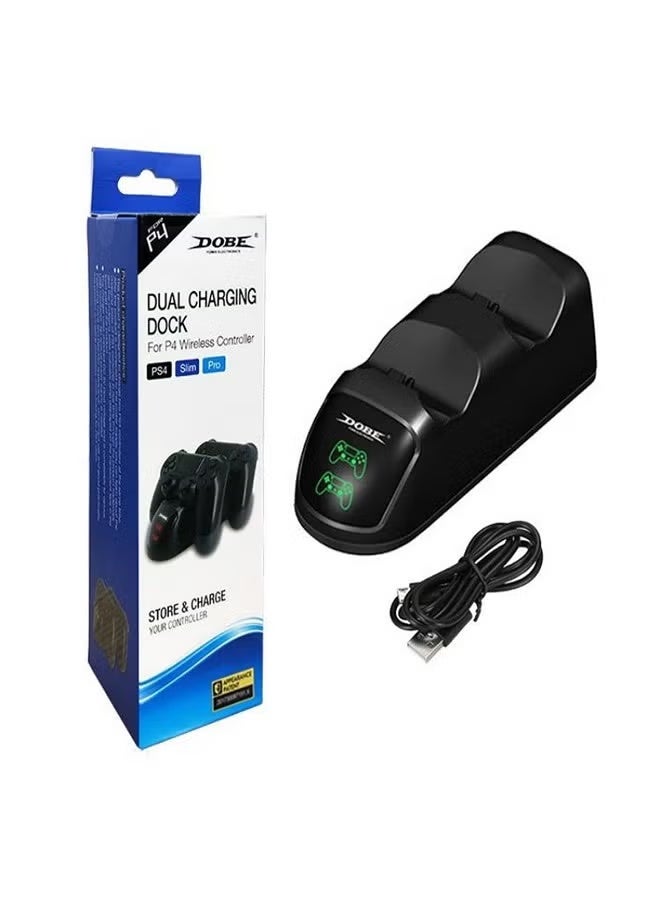DOBE Dual Charging Dock With USB Cable For PlayStation 4 Wireless Controller - Image 2