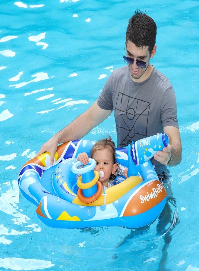 Swimbobo Baby Pool Float Ring with Adjustable Sun Canopy and Safety Seat Pool Toy for Age of 6-36 Months - Image 3