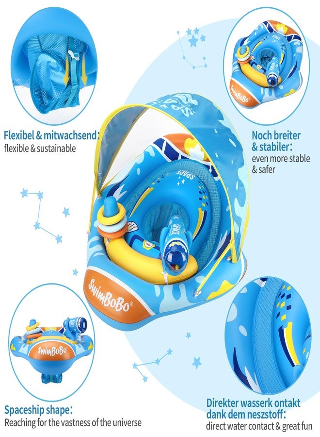 Swimbobo Baby Pool Float Ring with Adjustable Sun Canopy and Safety Seat Pool Toy for Age of 6-36 Months - Image 2