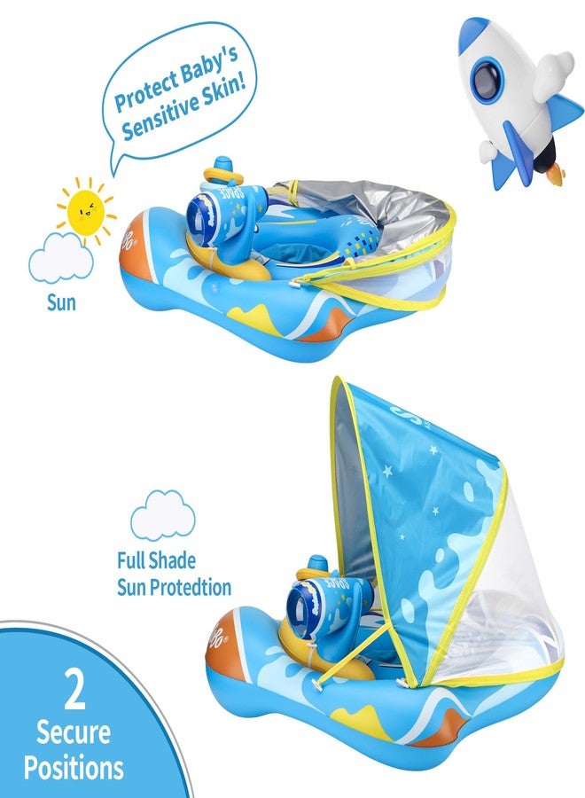 Swimbobo Baby Pool Float Ring with Adjustable Sun Canopy and Safety Seat Pool Toy for Age of 6-36 Months - Image 5