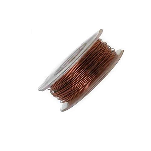 ART IFACT ART IFACT 10 Meters Enameled Copper Wire 23 Gauge 061 mm Diameter 999 Pure Copper Wire on Spool Winding Wire Magnet Wire 