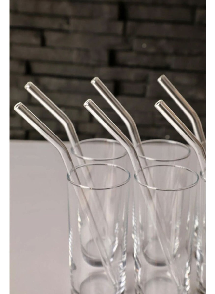 Octopus Bazaar Transparent 5 Glass Curved Pipette - 2 Pieces Pipette Cleaning Brush  - Image 3