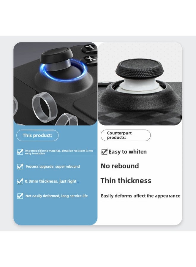 عام مقبض لعبة سويتش حلقة هزازة مضادة للمسحوق، PS4/5/ns/xbox، مقبض مضاد للتآكل، حلقة عالمية - لون المنتج: مسحوق إسقاط قطعة أثرية مكونة من 4 قطع (عالمية) - Image 3