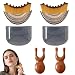 hinbkenla 2 Pcs Lymphatic Contour Face BrushLymphatic with 2 Small MassagersLymphatic Brush for Face for DrainagePuffiness Reduction Facial MassageUltraSoft BristlesErgonomic Design - Image 2