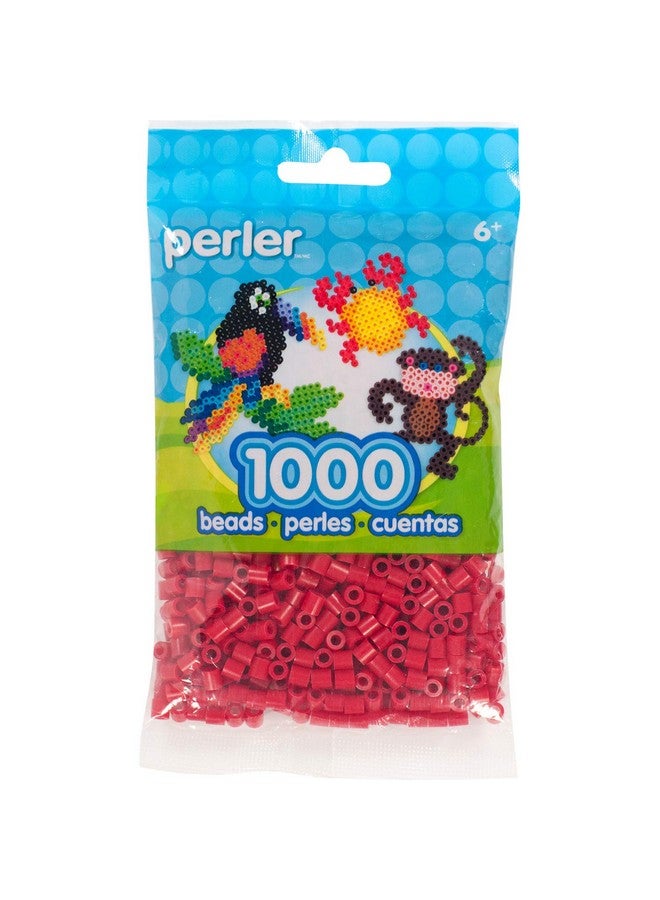 بيرلر خرز فيوز للصناعات اليدوية، 1000 قطعة، أحمر كرزي، صغير - Image 1