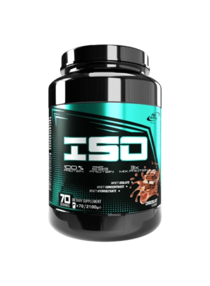 Pro Nutrition Iso Gold protein Chocolate 2100g - Image 1