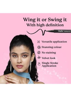 DAZLLER Hi-Def Eyeliner|Velvet Matte|Water-Resistant|Smudge-Proof|Long Stay|Single Stroke|Precise Application|Black|1.1G  - Image 4