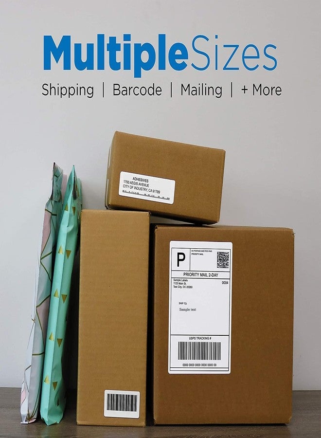True-Ally ملصق باركود حراري مباشر من True-Ally 50x38 - 2 × 1.5 بوصة - 50 مم × 38 مم - لفتان - 2000 ملصق لكل لفة - ملصق أبيض ذاتي اللصق لطباعة الباركود (لفتان لكل عبوة (4000 ملصق)) - Image 4