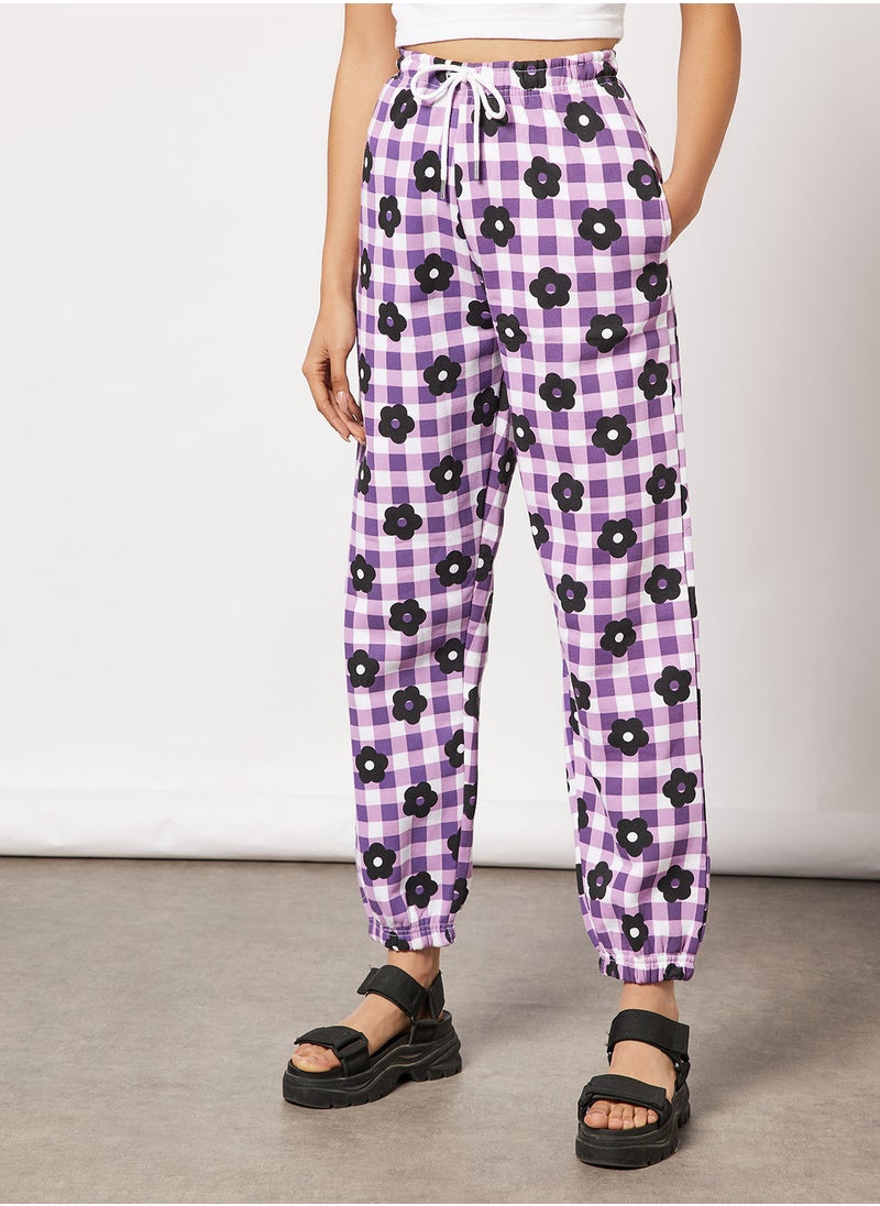 Daisy Street - Joggers With Flowers - Image 1
