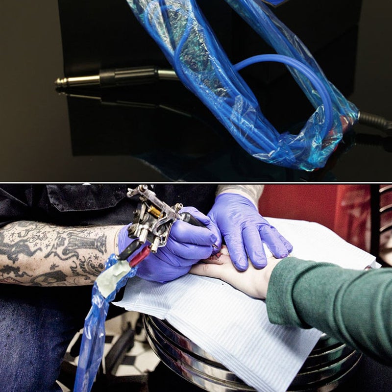 Hisight Tattoo Clip Cord Covers 200pcs Heavy Duty Disposable Hygiene Tattoo Clip Cord Sleeves Covers Supply Tattoo Machine Gun Accessories (blue-200) - Image 4