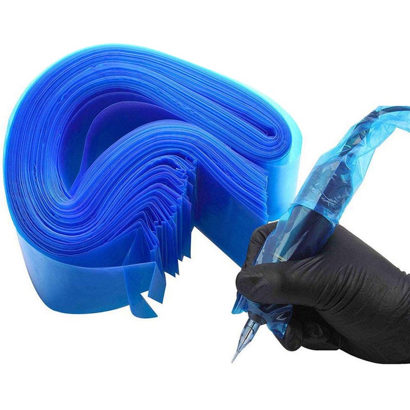 Hisight Tattoo Clip Cord Covers 200pcs Heavy Duty Disposable Hygiene Tattoo Clip Cord Sleeves Covers Supply Tattoo Machine Gun Accessories (blue-200) - Image 1