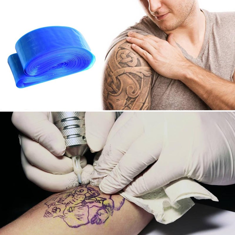 Hisight Tattoo Clip Cord Covers 200pcs Heavy Duty Disposable Hygiene Tattoo Clip Cord Sleeves Covers Supply Tattoo Machine Gun Accessories (blue-200) - Image 5
