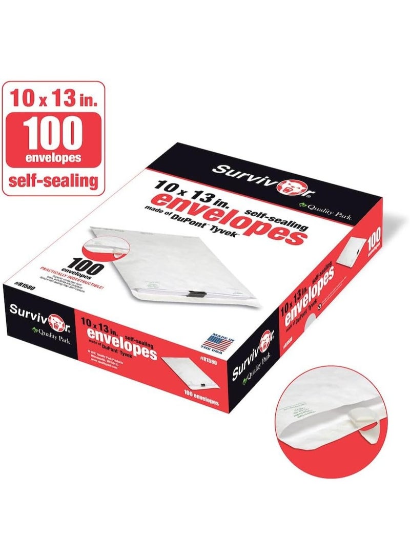 Quality Park Survivor R1580 Tyvek Mailer, 10 x 13, White (Box of 100) - Image 4