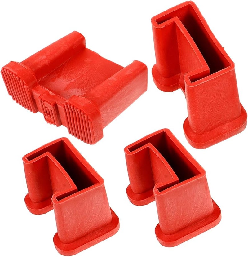 Tehaux 4Pcs Ladder Non Slip Feet Pads Durable Safety Protectors Easy to Install Replacement Covers - Image 1