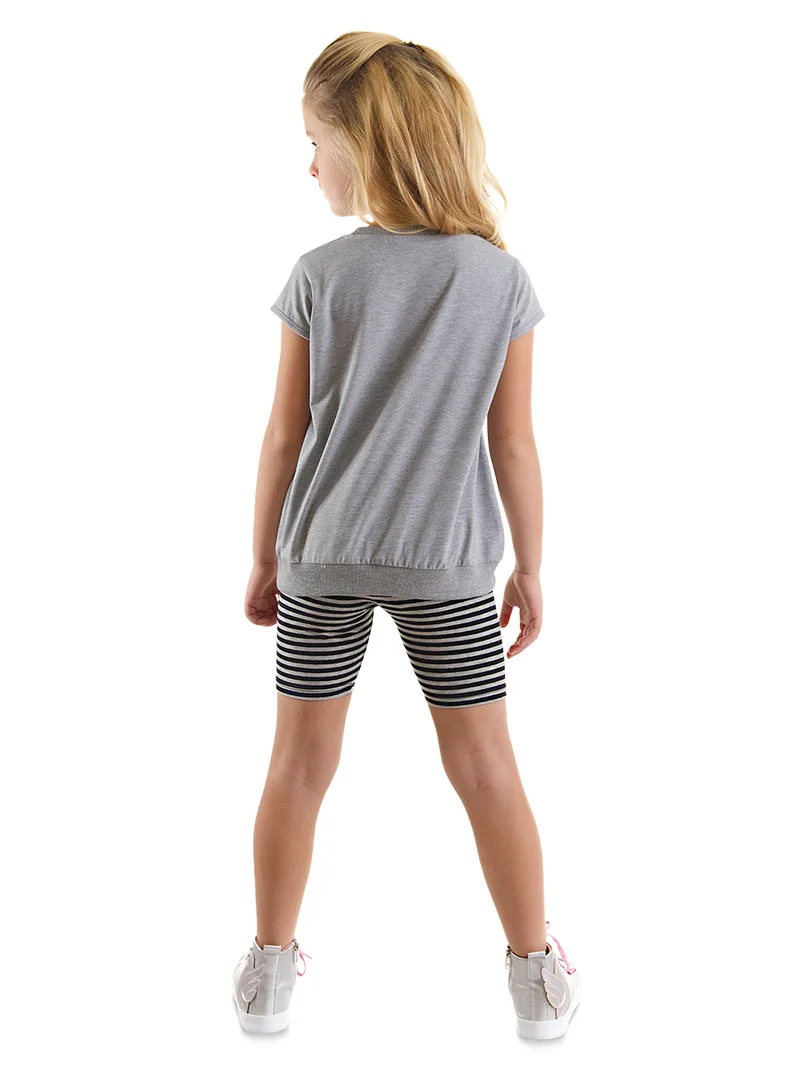 دينوكيدس طقم تيشيرت وليجنز للبنات بتصميم يونيكورن جميل