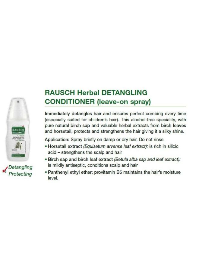 RAUSCH Swiss Herbal Detangling Spray Conditioner 100ml - Image 2
