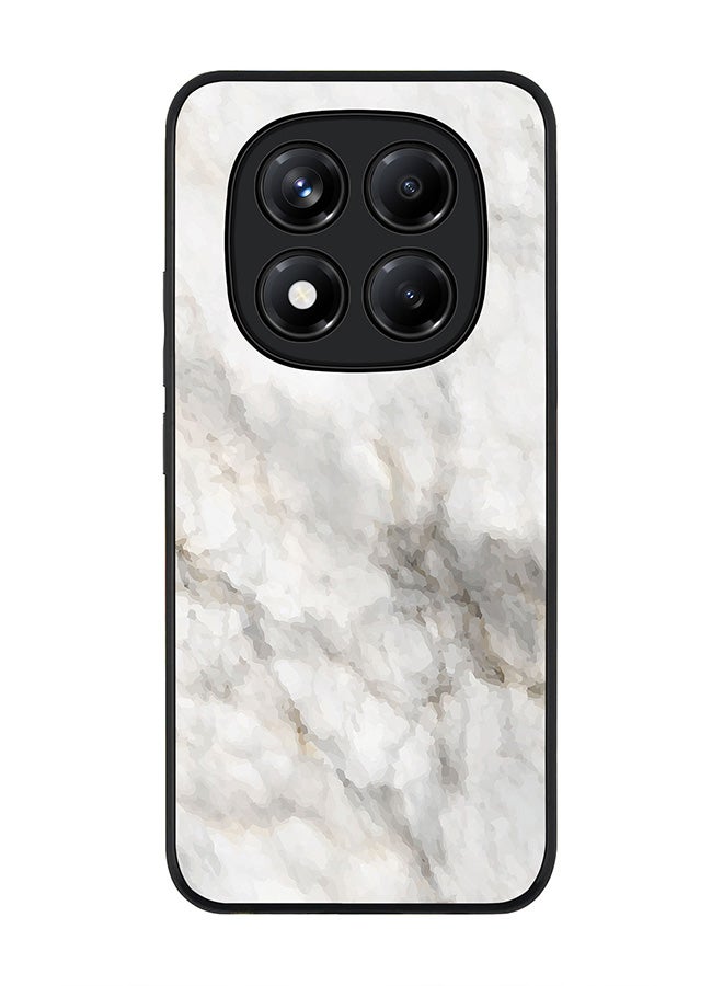 Stylizedd For Xiaomi Redmi Note 14 Pro 5G / X7 5G Case,Slim fit Camera Protection, Shockproof Thin Phone cover  - Marble Print Beige Grey - Image 1