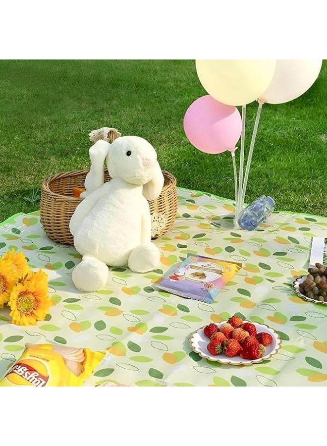 Arabest 80" x 120" Sandproof Waterproof Picnic Blanket, Beach Mat for Outdoor Camping Hiking Park, Portable with Tote Bag, Non-Stick Sand & Grass, Foldable for Indoor Outdoor Use (Green Leaf) - Image 5