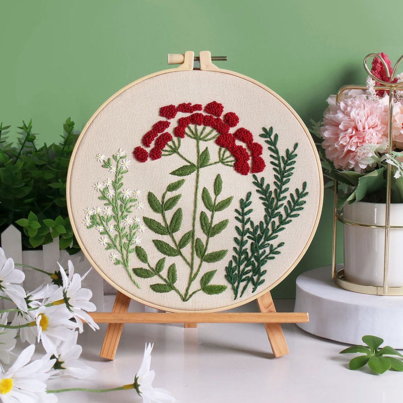 Diy Handmade Embroidery Embroidery Material Bag Original Bouquet Bouquet Flower European Embroidery Sewing Kit English - Image 1