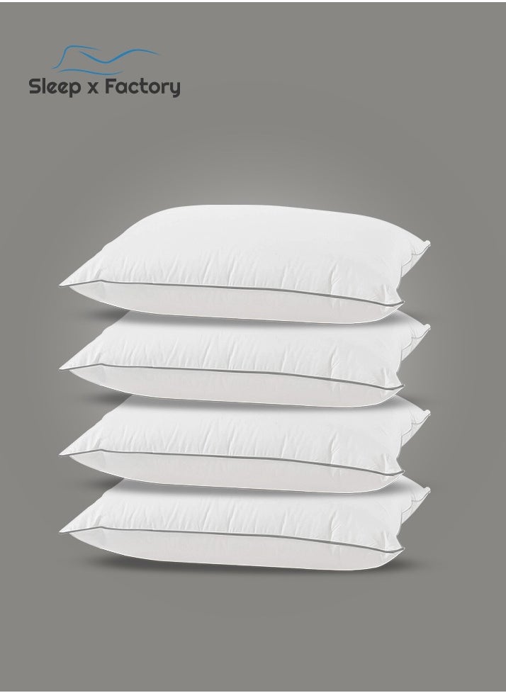 4 Soft Sleeping Pillows 