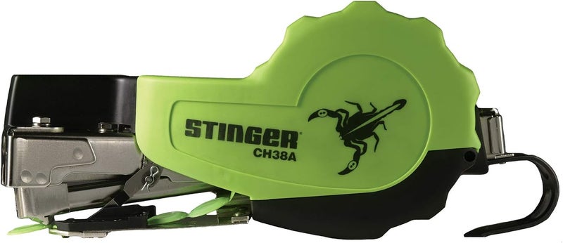STINGER CH38A Autofeed Cap Staple Hammer Tacker, 1" Caps, 3/8" Staples for Roofing Underlayment, Housewrap, and Insulation ( 0136401) - Image 1