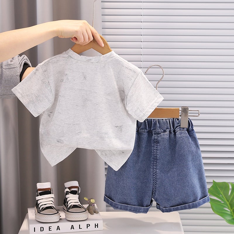 ChicPoint 2 Pcs 2-3years Boys Pants Suit - Image 2
