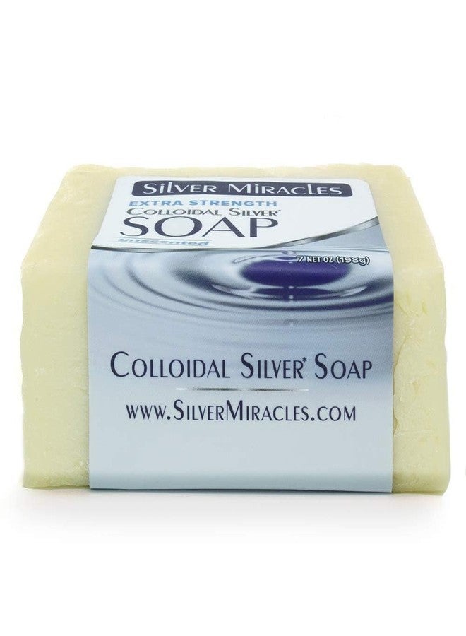 Silver Miracles - Extra Strength Colloidal Silver Soap - All Natural Nano Silver Face and Body Cleanser - Unscented - 6.5 ounces - Image 3