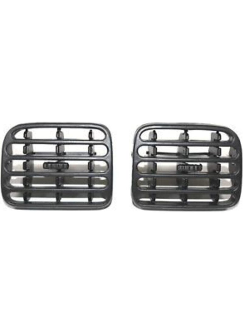 Parçafix Black Clio Central Heating Ventilation Grille C2 Piece Set 