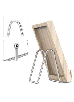 Y&D 5Pack 3in Silver Display Stands Art Iron Easel Plate Holder Metal Frame for Pictures, Photo, Decorative Dish  - Image 5