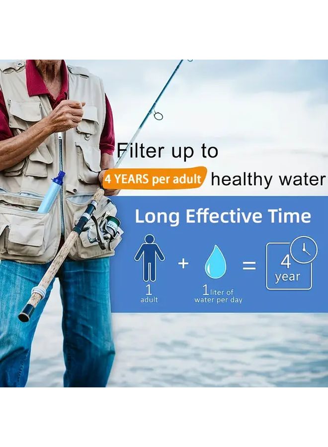 Portable Water Filter Straw Type 1 For Outdoor Emergency Survival Camping Hiking - Image 5