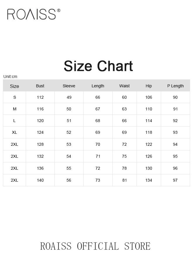 roaiss - Ladies 2 Piece Set New Trend Fashion Cotton Linen Shirt Suit Loose Pants Summer Spring Clothes for Women Breathable and Cool Long-Sleeve Lapel Shirt - Image 1