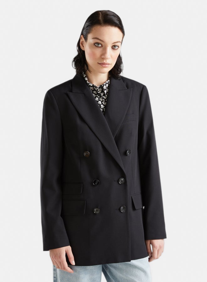 بينيتون بليزر نسائي مضاعف الأزرار - Image 1