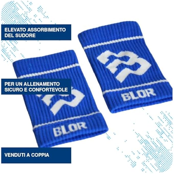 BLOR Pro Wristbands In Durable Fabric High Absorption One Size Fits Men And Women Washable Support For Weight Lifting And Crosstraining - Image 4