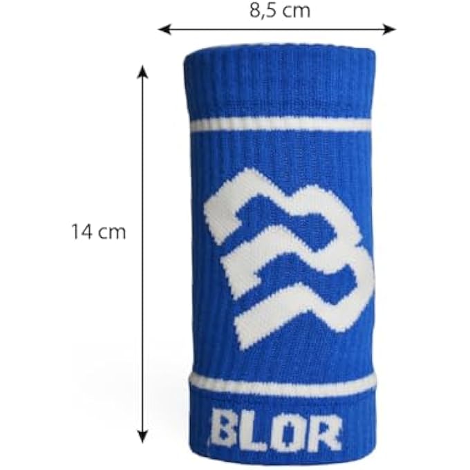 BLOR Pro Wristbands In Durable Fabric High Absorption One Size Fits Men And Women Washable Support For Weight Lifting And Crosstraining - Image 3