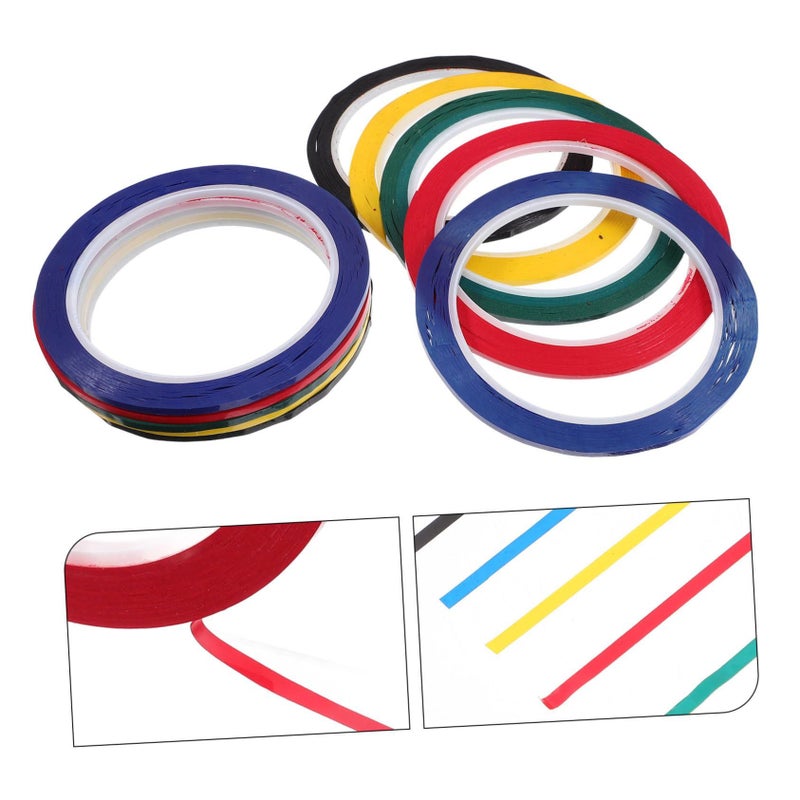 Doitool 10 Pcs Seamless Warning Segment Tape Marking Line Whiteboard Tape - Image 5