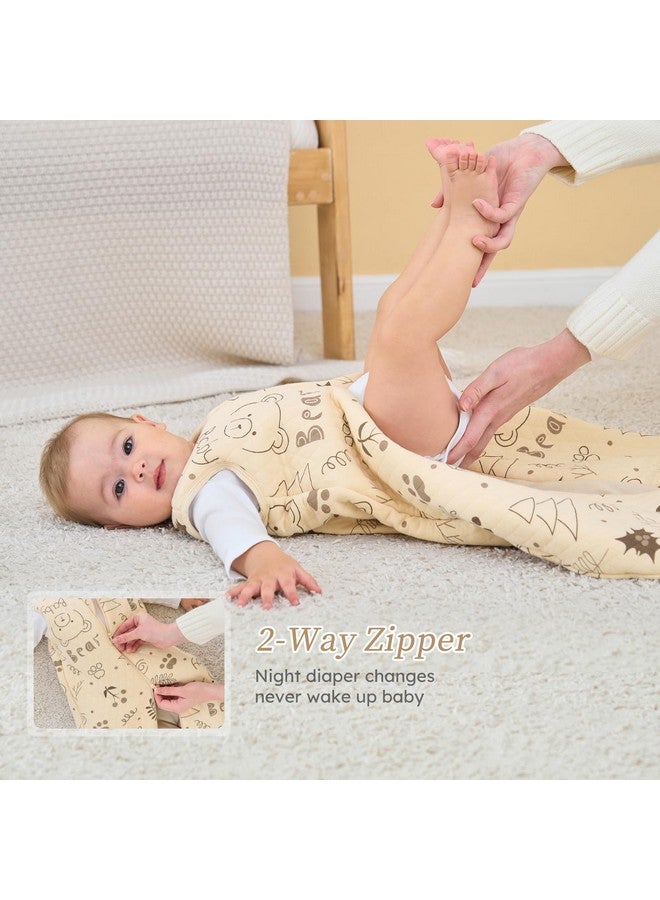 Looxii Baby Sleep Sack - 12-18 Months 2.5 TOG Wearable Blanket, Cotton Quilted Toddler Sleeping Sack with 2-Way Zipper for Warm Winter - Image 2