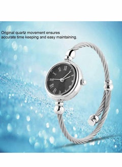 Generic Luxury Women's Quartz Watch with Silver Cable Band , Stylish Small Size Bangle Timepiece  - Image 3