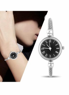 Generic Luxury Women's Quartz Watch with Silver Cable Band , Stylish Small Size Bangle Timepiece  - Image 4