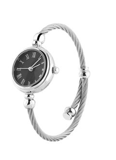 Generic Luxury Women's Quartz Watch with Silver Cable Band , Stylish Small Size Bangle Timepiece  - Image 2